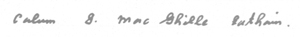 Calum Maclean signature